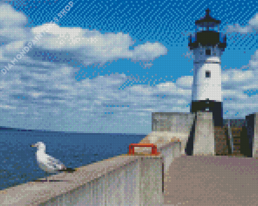 Canal Park Lighthouse Diamond Paintings