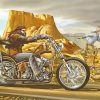 Motorcycle And Horse Art Diamond Painting