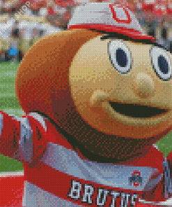 Athletics Mascot Brutus Buckeye Diamond Painting