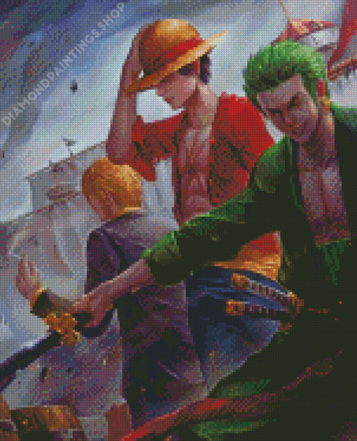 Luffy And Zoro Diamond Painting