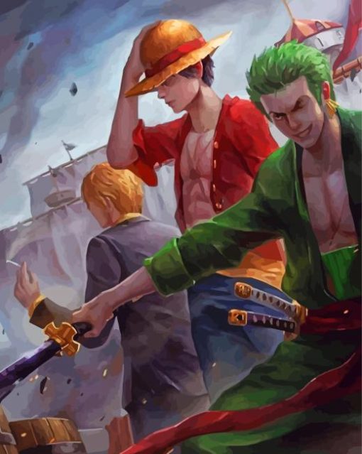 Luffy And Zoro Diamond Painting