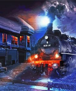 Steam locomotive Diamond Painting