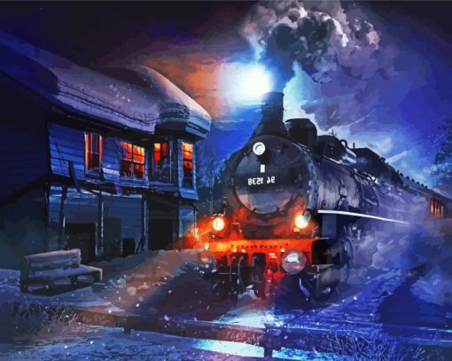 Steam locomotive Diamond Painting