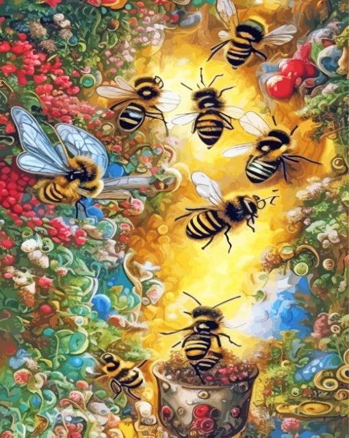 Bees Diamond Painting