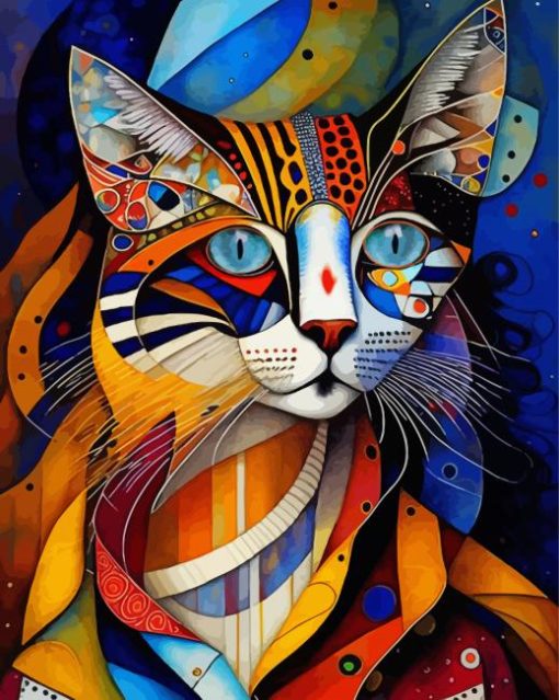 Cubism Abstract Cat Diamond Painting