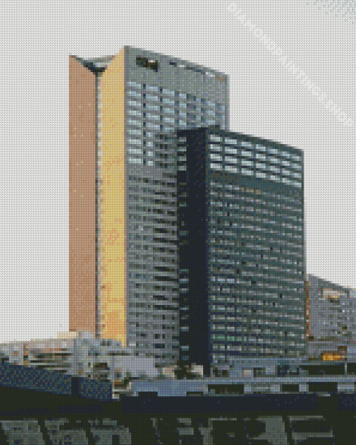 Pisces Tower Courbevoie Diamond Painting