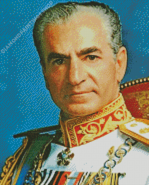 Vintage Mohammad Reza Pahlavi Diamond Painting