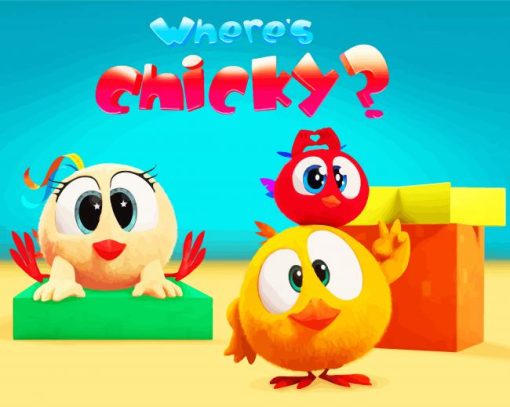 Where's Chicky Poster Diamond Painting
