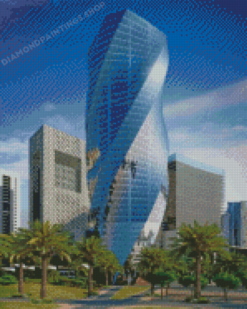 Bahrain United Tower Diamond painting