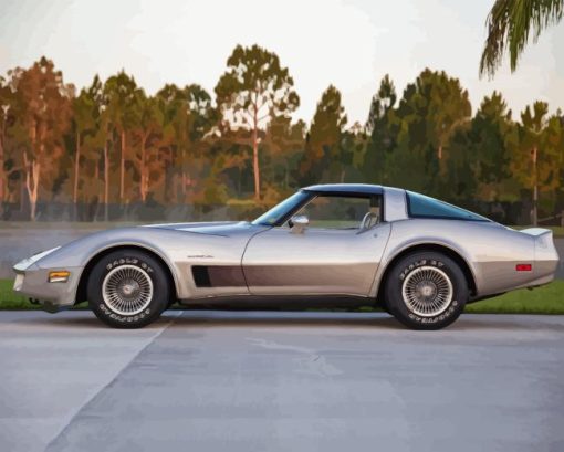 1982 Chevrolet Corvette Sport Car Diamond Painting