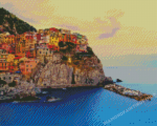 Amalfi Coast Seascape Italy Diamond Painting