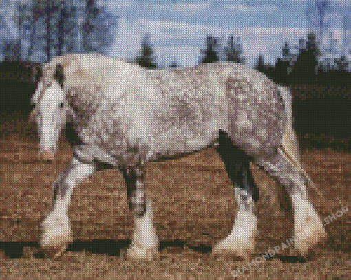 Shire Horse Alla Berlezova Diamond Painting