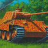 Tank Panther World War II Diamond Painting
