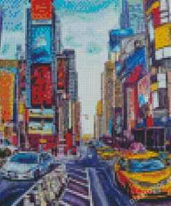 Aesthetic Times Square Diamond Painting