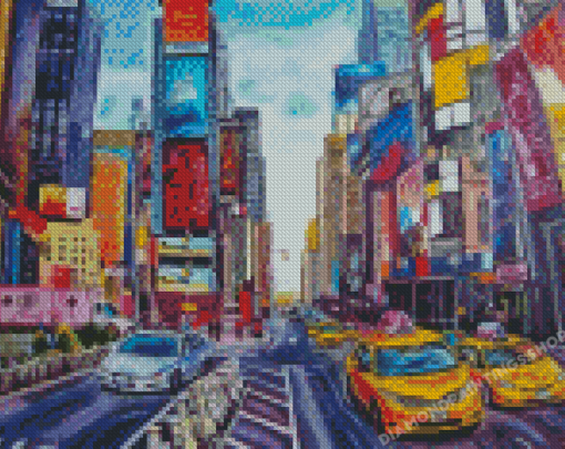 Aesthetic Times Square Diamond Painting