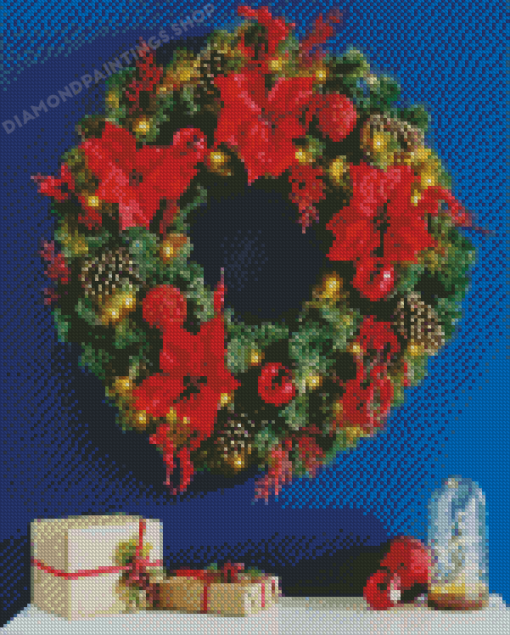 Christmas Wreath Diamond Painting