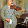 Albert Einstein With Violin Diamond Painting