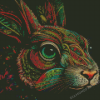 Colorful Mandala Rabbit Diamond Painting