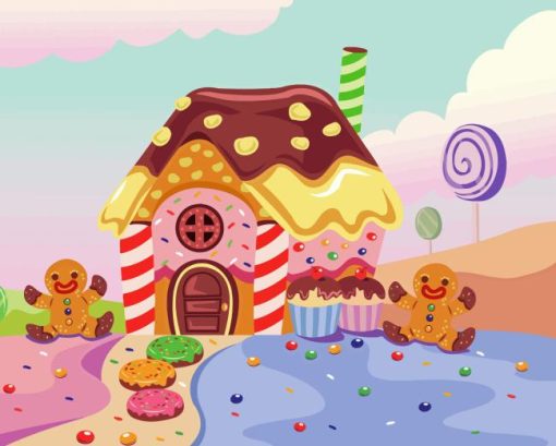 Dreamy Sweet Candy House Diamond Painting