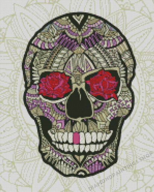 Mexican Sugar Mandala Skull Diamond Painting