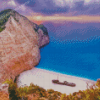 Sunset Navagio Zakynthos Diamond Painting