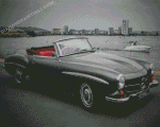 Vintage Grey Mercedes Roadster Diamond Painting