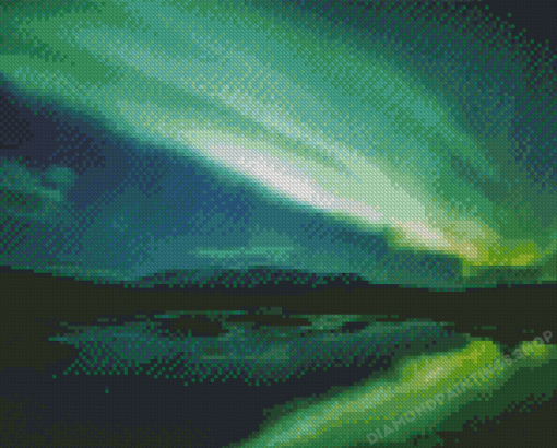 Land Of Northern Aurora Light Diamond Painting