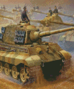 Military German Tiger Tank Diamond Painting