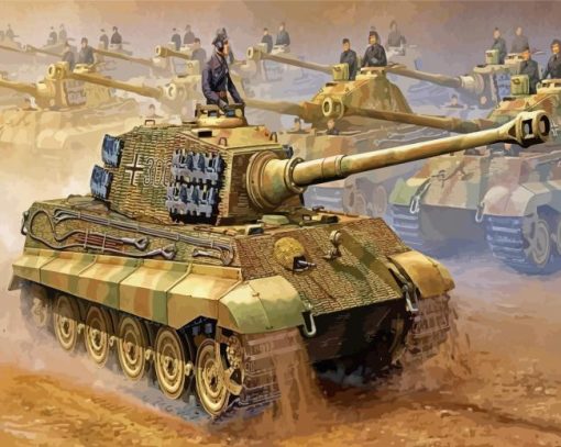 Military German Tiger Tank Diamond Painting