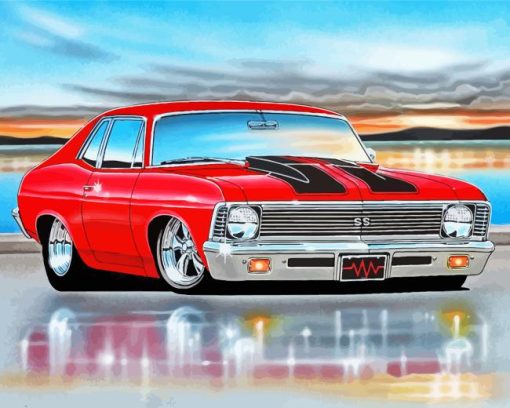 1970 Chevy Nova Art Diamond Painting