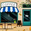 Cafe store front illustration Diamond Paintings