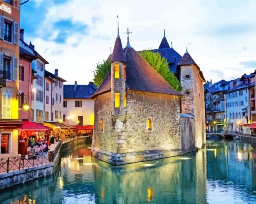 France Annecy City Diamond With Numbers