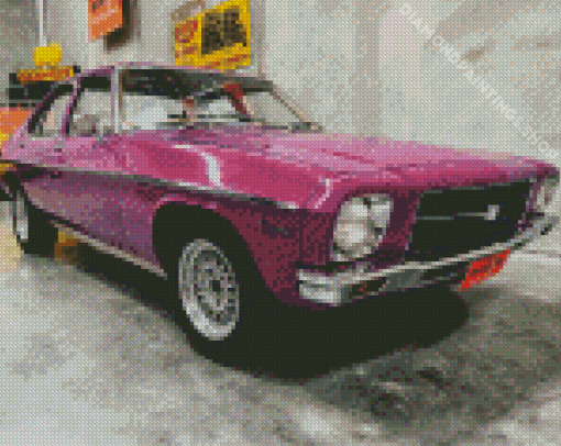 Purple Holden HQ Kingswood Diamond With Numbers