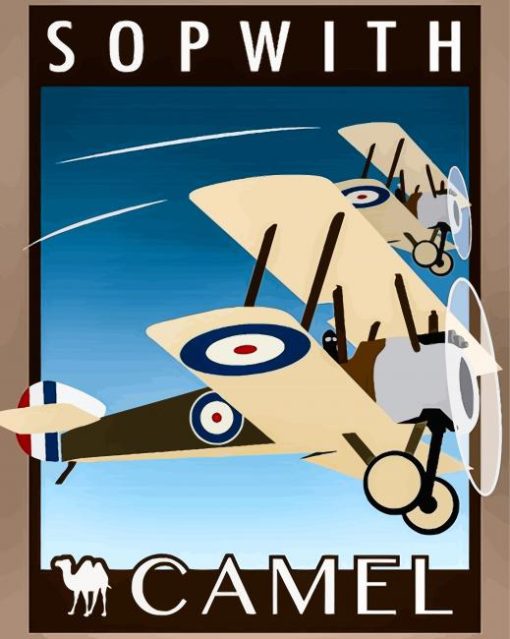 Sopwith camel poster Diamond With Numbers