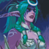 Tyrande Whisperwind character Diamond With Numbers