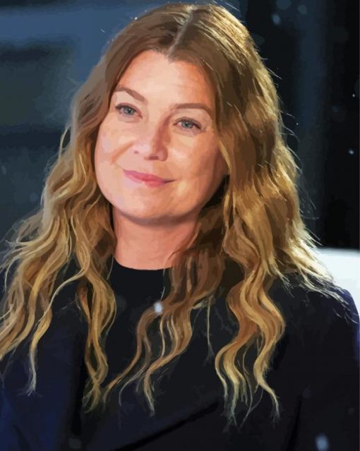 aesthetic Ellen Pompeo diamond paints