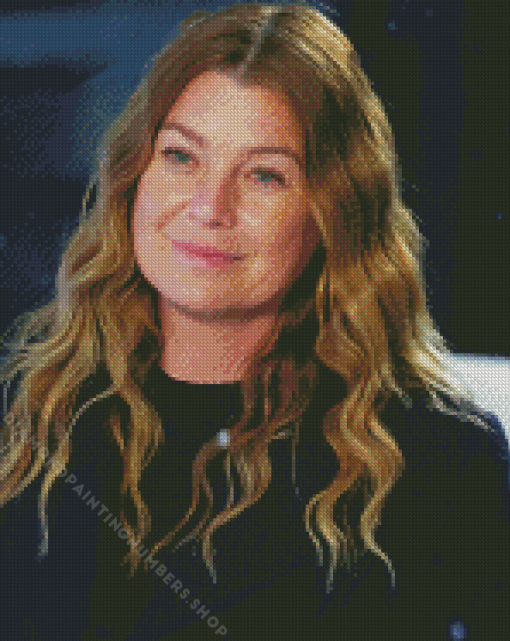 aesthetic Ellen Pompeo diamond paints