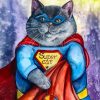fat super cat Diamond Paintings