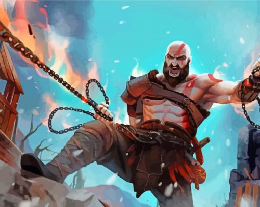 strong Kratos Diamond With Numbers