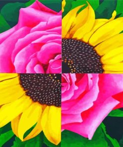 sunflower and rose Diamond Paintings