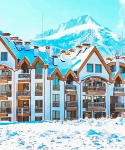 Bansko buildings Diamond With Numbers