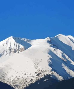 Bansko mountain landscape Diamond With Numbers