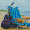 Beach Chair And Guitar Diamond By Numbers