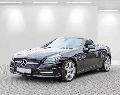 Black Mercedes slk car Diamond Paints