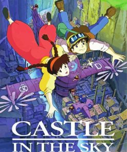 Castle in the sky animated movie Diamond By Numbers