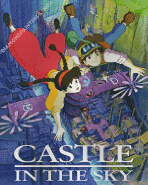 Castle in the sky animated movie Diamond By Numbers