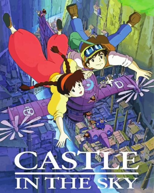 Castle in the sky animated movie Diamond By Numbers