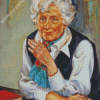 Classy Old Woman Art Diamond Dotz