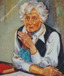 Classy Old Woman Art Diamond Dotz