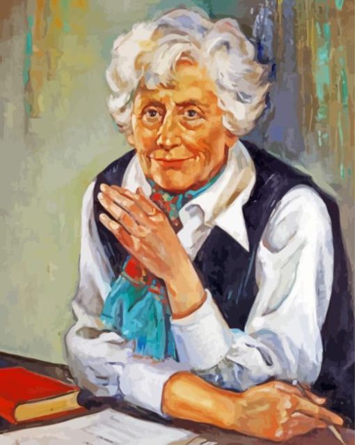 Classy Old Woman Art Diamond Dotz